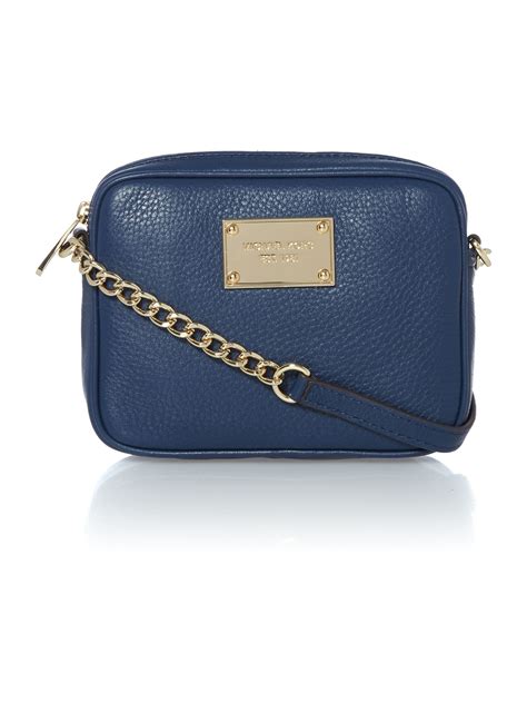 michael kors travel bag navy|michael kors blue crossbody bag.